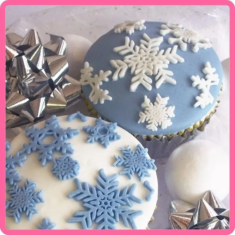 Snowflake Silicone Fondant Cake Mold  (3)