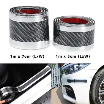 

1mx5cm/7cm Car Rubber Strip Moulding Trim Anti-scratch For Door Edge Pedal Trim Bumper Door Sill Rear Trunk Protector Guard