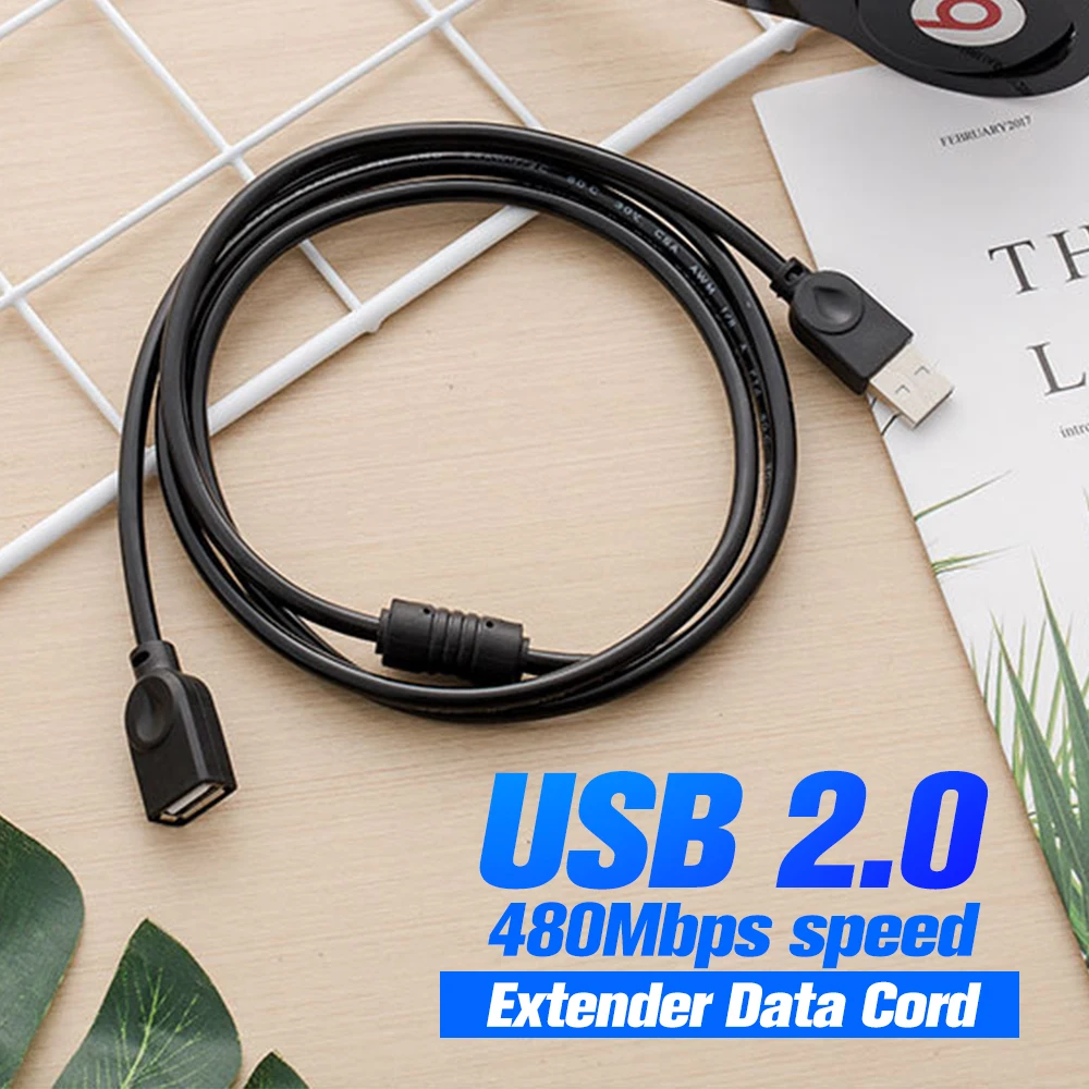 USB кабель удлинитель штекер гнездо 1 м 3 A кабели 2 0 мышь принтер клавиатура U диск