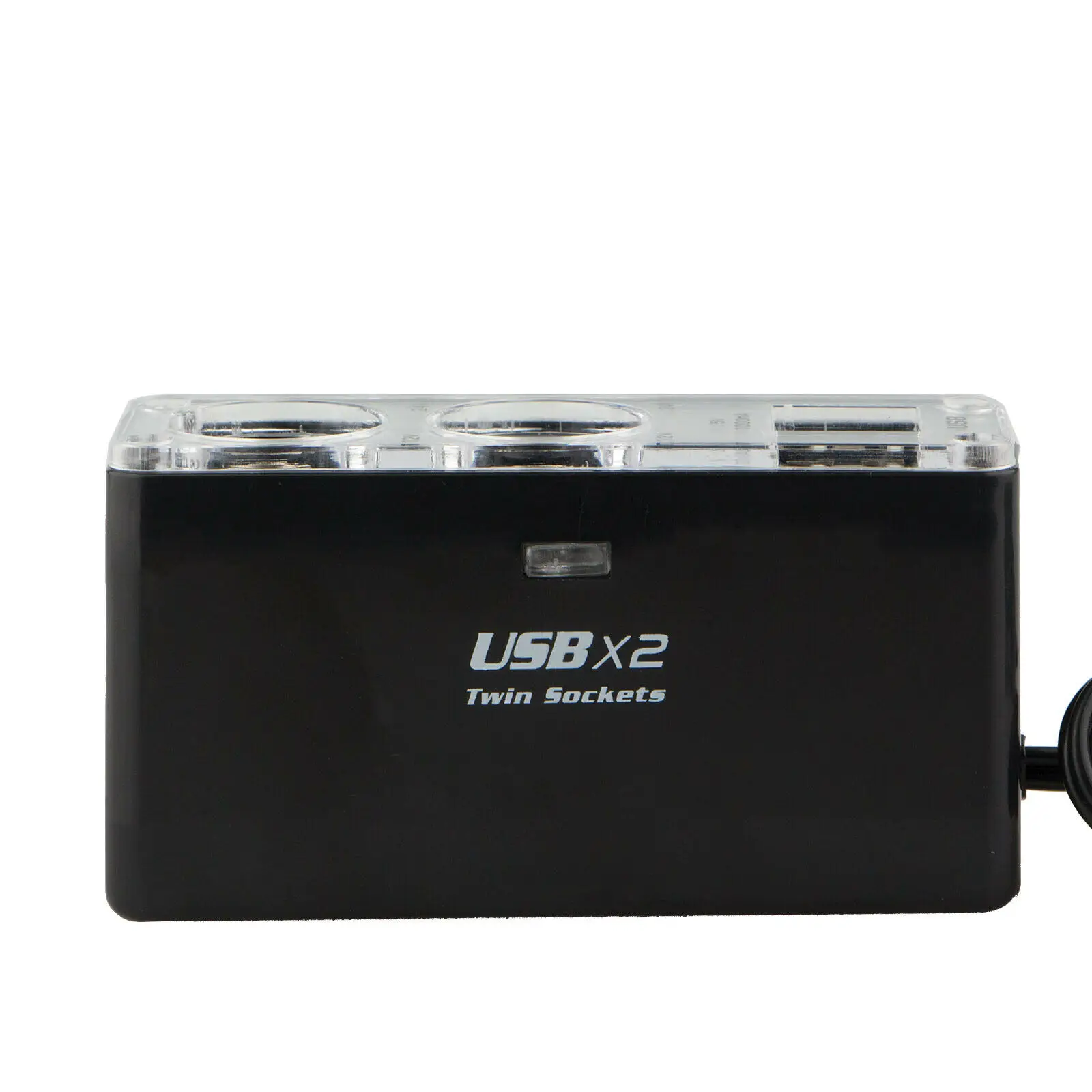 12v 2 Way автомобильный прикуриватель розетка зарядное устройство адаптер двойной USB порт двойной