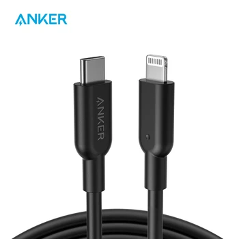 Anker USB C to Lightning Cable, Powerline II [MFi Certified, 10ft, Black] Extra Long Charging Cord for iPhone 13 13 Pro 1