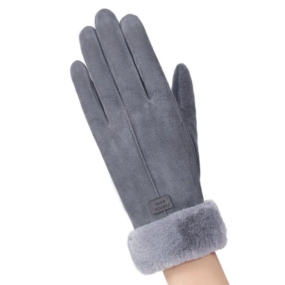Женские перчатки бархатные сохраняющие тепло перчатки для сенсорного экрана ветрозащитные зимние перчатки варежки перчатки для велоспорта guantes muje