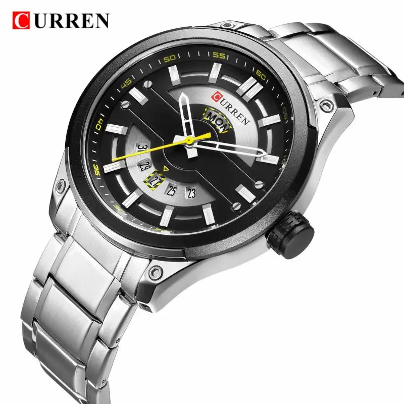 CURREN Модные мужские часы Relogio Masculino Montre Homme Ретро Бизнес дизайн Дата аналоговые кварцевые наручные часы Relojes Para Hombre