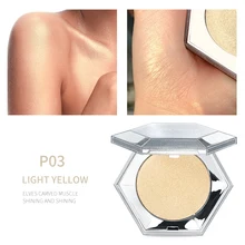 Натуральный светящийся Запеченный порошок водонепроницаемый долговечный Блестящий Румяна хайлайтер пудра для макияжа