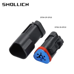 1-50 Sets DT06-3S-EP10 Desch Type Male Female Connector DT04-3P-EP10 With 120 Ohm Resistance Truck Wiring Harness Plug