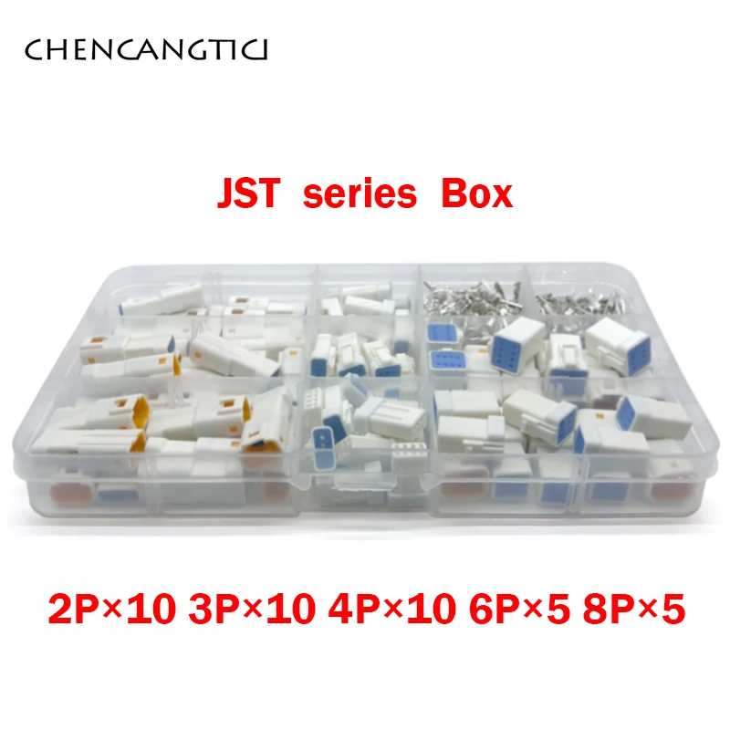 400 pcs JST JWPF 2 3 4 6 8 pin way automotive waterproof male and female wire harness connector 0.7mm plug for Benz BMW