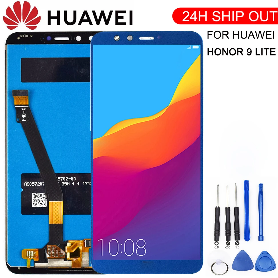 ЖК дисплей с дигитайзером сенсорного экрана для Huawei Honor 9 Lite панель рамкой LLD L31