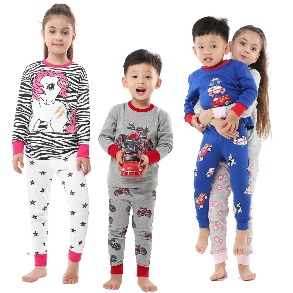 Пижама с длинными рукавами для мальчиков Рождественская детей 2 8 лет пижама