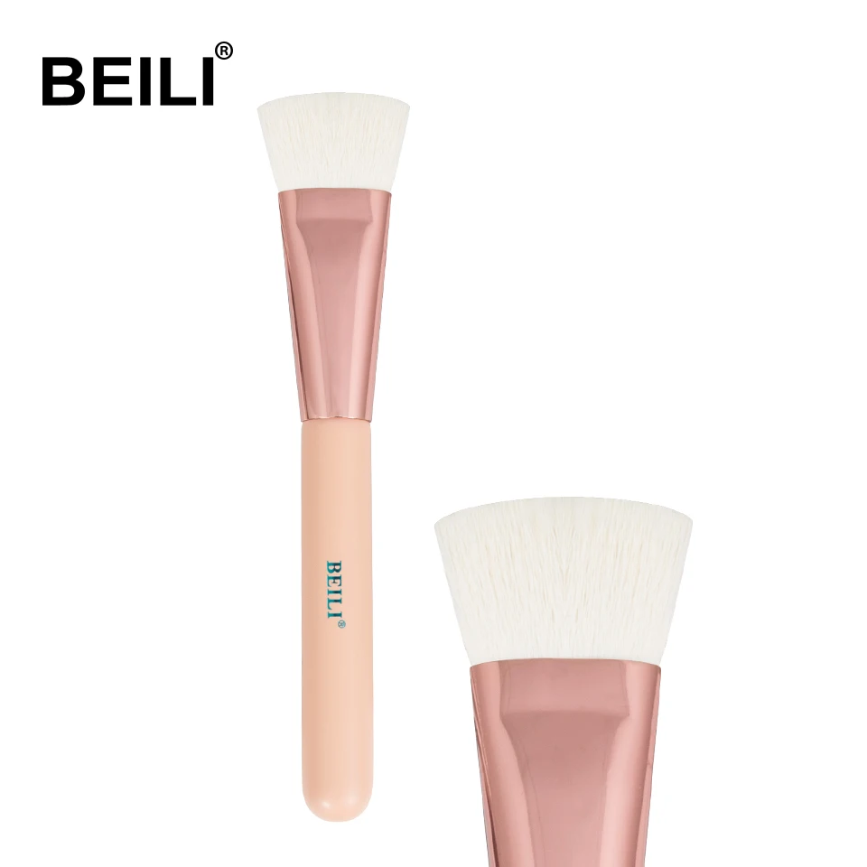 Pink 109- Concealer BEILI основа для макияжа, плоский контур, крем, пудра, румяна, форма лица, одиночные синтетические волосы, черные кисти для макияжа - Handle Color: Pink 109- Concealer