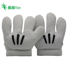 Большие реквизиты для выступлений, перчатки с рисунком Микки Мауса из мультфильма, весенние, осенние и зимние теплые перчатки с Микки Маусом