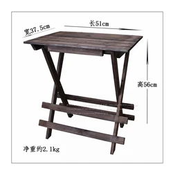 Support de jardinière de fleurs pliable en bois massif, 22 pouces, Vintage, Shabby, rangement de jardin, balcon, décoration, plateau de Table pour le café 