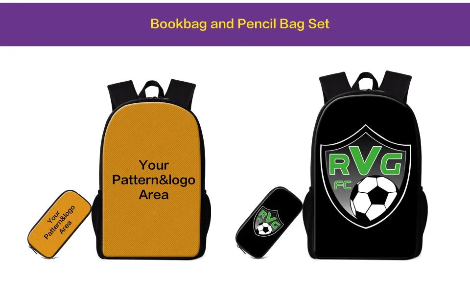 backpack with pencil bag