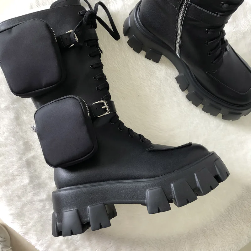 Women's Leather Combat Boots