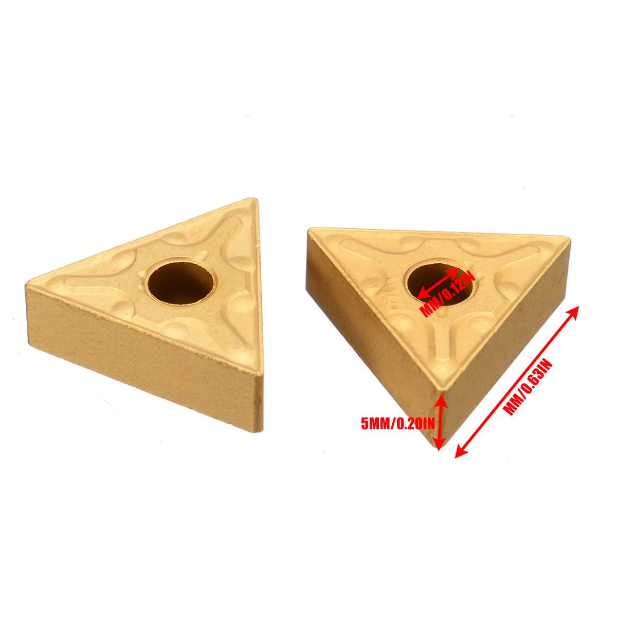 10Pcs Golden TNMG160404 CNC Carbide Inserts Cutting Blades For Turning Tool Lathe Tools Cutter CNC Tool