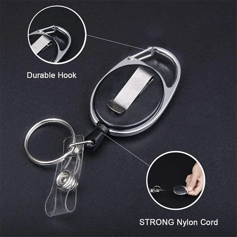 Metal Badge Holder Transparent Card Cover Women Men Student Bus Card Holder Case Business Credit Cards Bank ID Card Holder