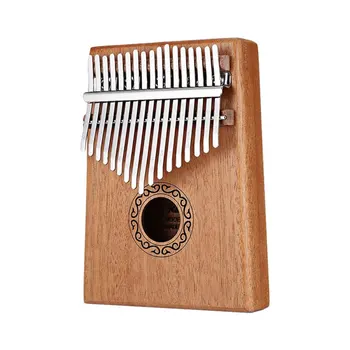 

Thumb Piano Kalimbaqin 17-tone Peach Core Keys Kalimba Wood Body Musical Instrument With Learning Book Tune Hammer