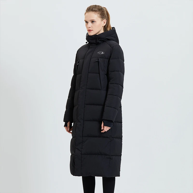 Tiger Force женская зимняя куртка, женское длинное пальто, женские модные повседневные парки, теплое пальто с капюшоном, Женская куртка
