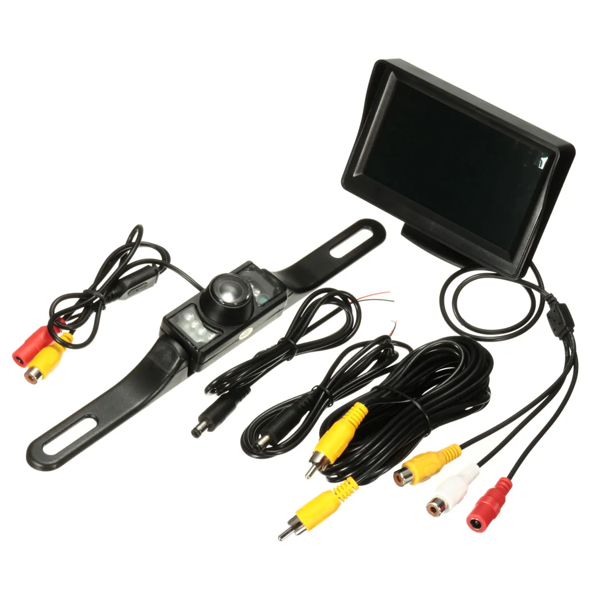 4," TFT lcd Автомобильный Монитор дисплей экран заднего вида парковочная камера ночного видения водонепроницаемый NTSC PAL