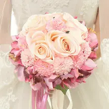 Розовый Искусственный Пион из шелка Букет цветов 5 большая голова и 4 бутона дешевые искусственные цветы для дома Свадебные украшения в помещении