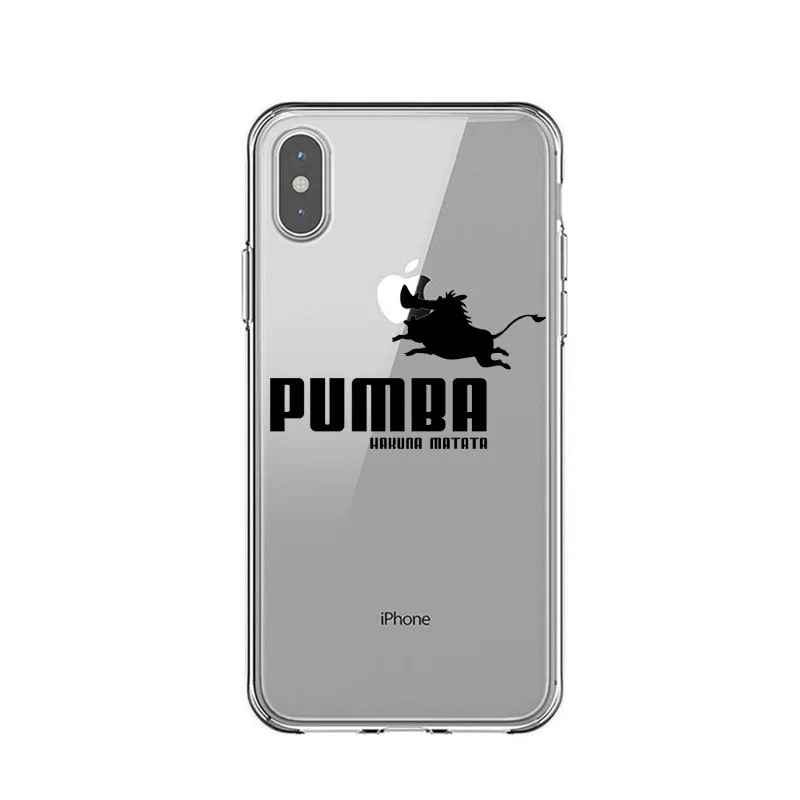 Король Лев Simba nala силиконовый чехол для телефона чехол для iPhone 6 6S 7 8 Plus X XS MAX 5 5S SE XR мягкий чехол Coque Capa - Цвет: TPU