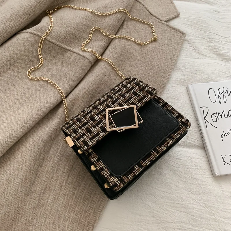 

AU3 New Arrival Bag Women's 2019 Fashion Fashion Korean-style Simple Bag INS New Style Shoulder Bag Autumn And Winter Chain