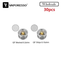 30 шт. Vaporesso QF полоски 0.15ohm/QF в сеточку 0.2ohm Vape катушка для SKRR S распылитель/люкс S& NRG серии танк/Gen комплект