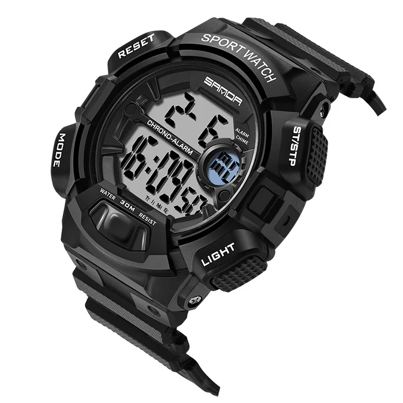 

SANDA Sanda Table 319 Outdoor Multi-functional Dual Display Electronic Waterproof New Style LED Watch