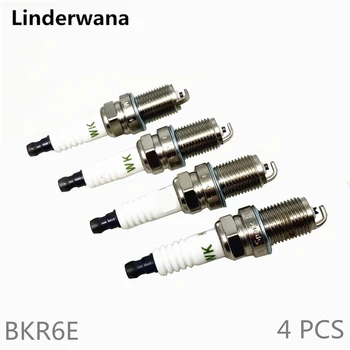 

O 4 PCS Nickel Alloy Spark Plug For VW PASSAT Variant 3B5 2.8 v6 2.3 vr5 1.6 1.8 passat 3b3 3b6 4.0 w8 2.8 2.0 1.6 BKR6E
