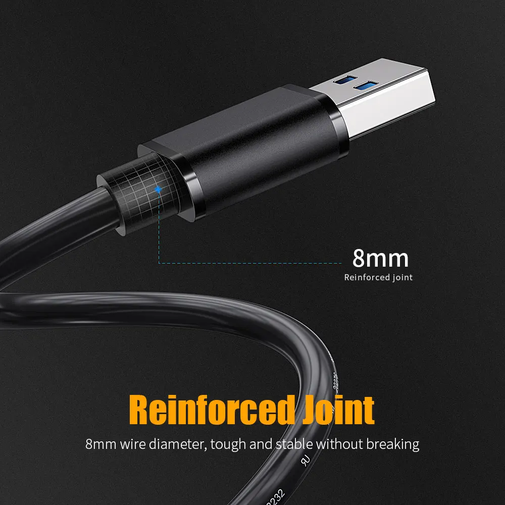 hdmi to rca Essager USB to USB Extension Cable Type A Male to Male USB 3.0 Extender For Radiator Hard Disk Webcom USB3.0 Extension Cable data transfer cable