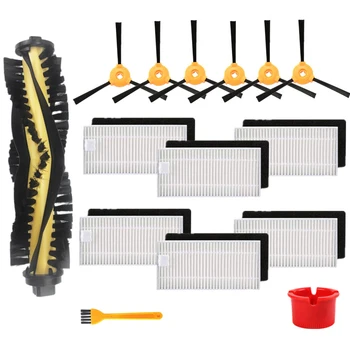 

EAS-Accessory Kit Compatible for Ecovacs Deebot N79S Deebot N79 Robotic Vacuum (1 Main Brush + 6 Filters + 6 Side Brushes+1 Brus