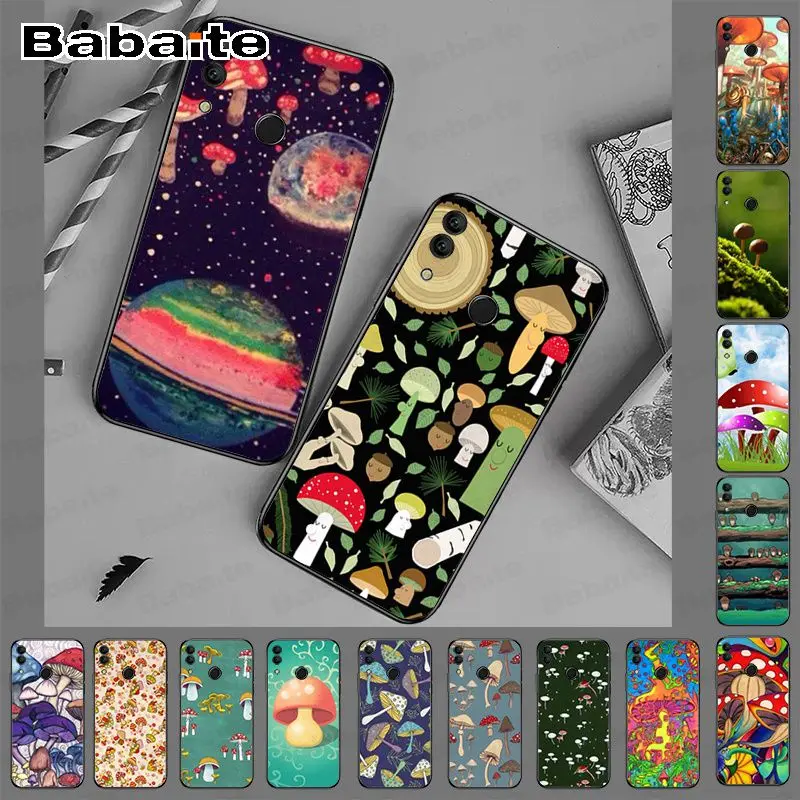 Tritone untuk Kehormatan 8x Jamur Pola Lembut Aksesoris untuk Huawei Honor 8x Y6 Y7 Y9 P20pro P30pro P20lite ponsel