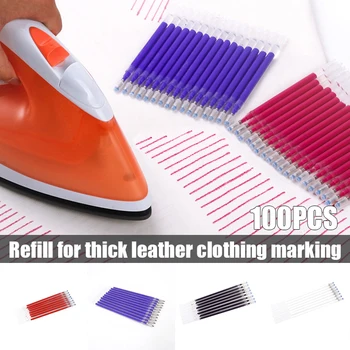 

Disappearance Pen 100pcs Heat Erase Pen Refills High Temperature Refills Leather Garment Dash Markers Pen Refills DC112