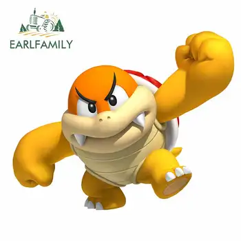 

EARLFAMILY 13cm x 10.5cm For Super Mario Fine Decal Auto Car Stickers Car Assessoires Waterproof Scratch-proof Graffiti Decor