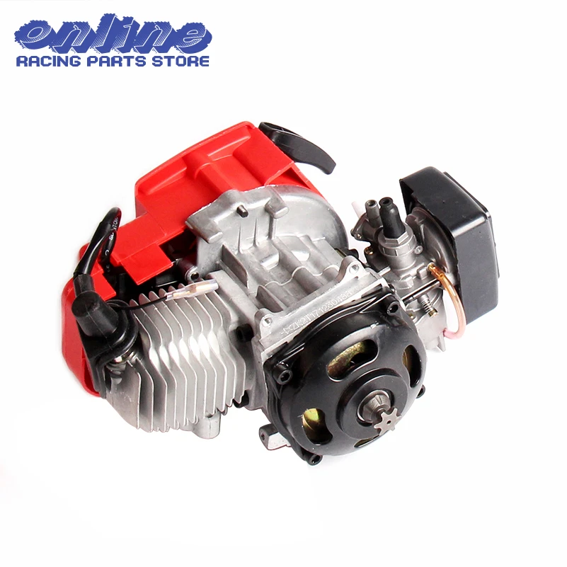 2 Stroke Complete Engine Motor w/ Fuel Gas Tank 47cc 49cc ATV Mini Pocket Bike