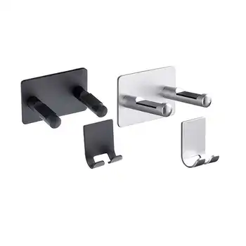 

1 Set Aluminum Wall Mounted Hair Dryer Punch-Free Rack Organizer Hairdryer Straightener Holder Bathroom Shelf Washroom Supplies