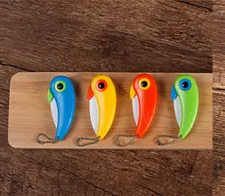 Новое поступление 4 цветов Фруктовый нож Мини Птица керамический нож карманные складные ножи кухонные очистки нож с красочной ручкой ABS