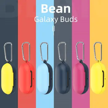 

Wireless Bluetooth Earphone Case For Samsung Galaxy Buds Silicone Shock-Absorbing Headset Case Potable Headphone Cover With Hook