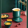 110V/220V Multifunctional Health Pot Electric Kettle Appointment Office Ceramic Flower Teapot Tea Brewer Auto Keep Warm 600ml 4