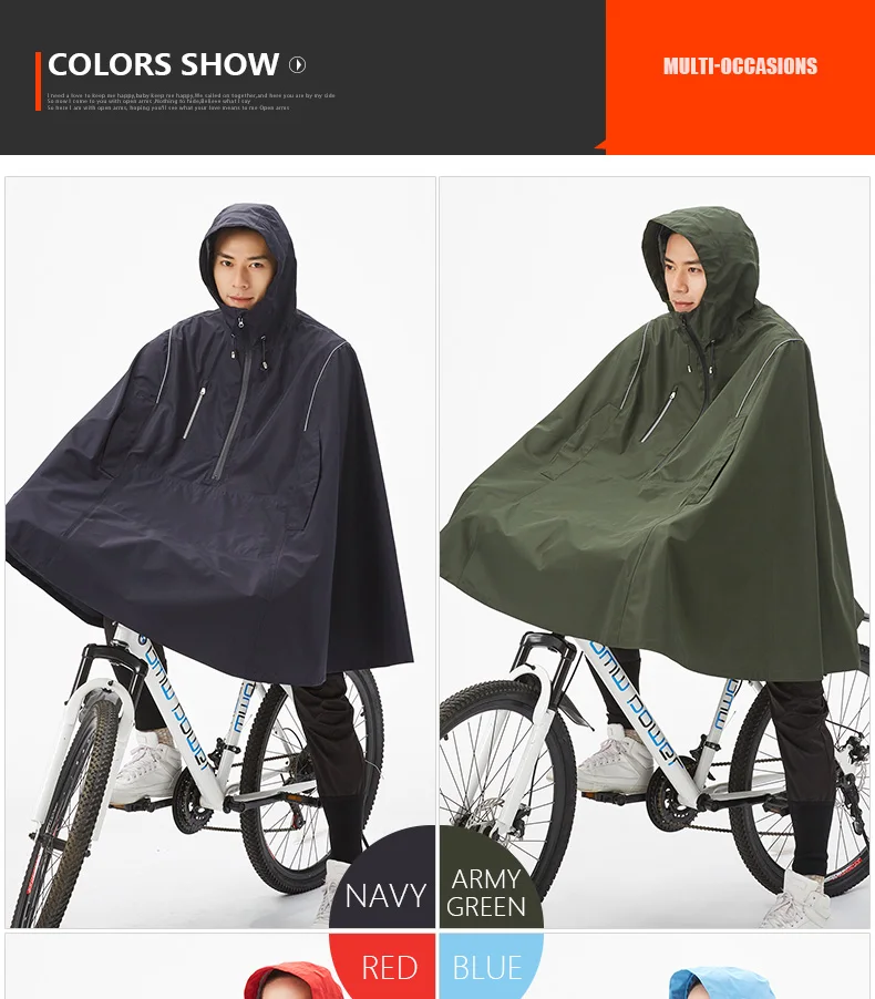 QIAN непромокаемый дождевик для женщин/мужчин, велосипедное дождевик, мульти дождевик, светоотражающий дизайн, Велоспорт, альпинизм, туризм, тур, дождевик