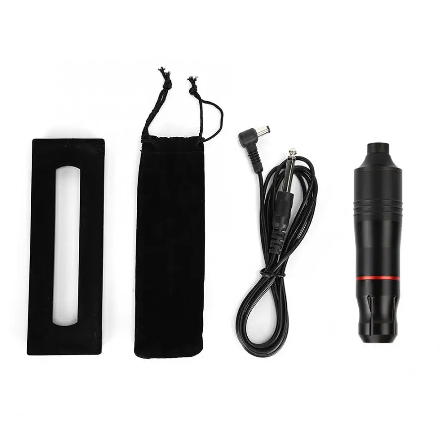 Professional Electric Tattoo Machine Tattoo Pen DC Interface Machine Strong Motor Tattoo Artists Tool Microblading Machine - Цвет: Черный