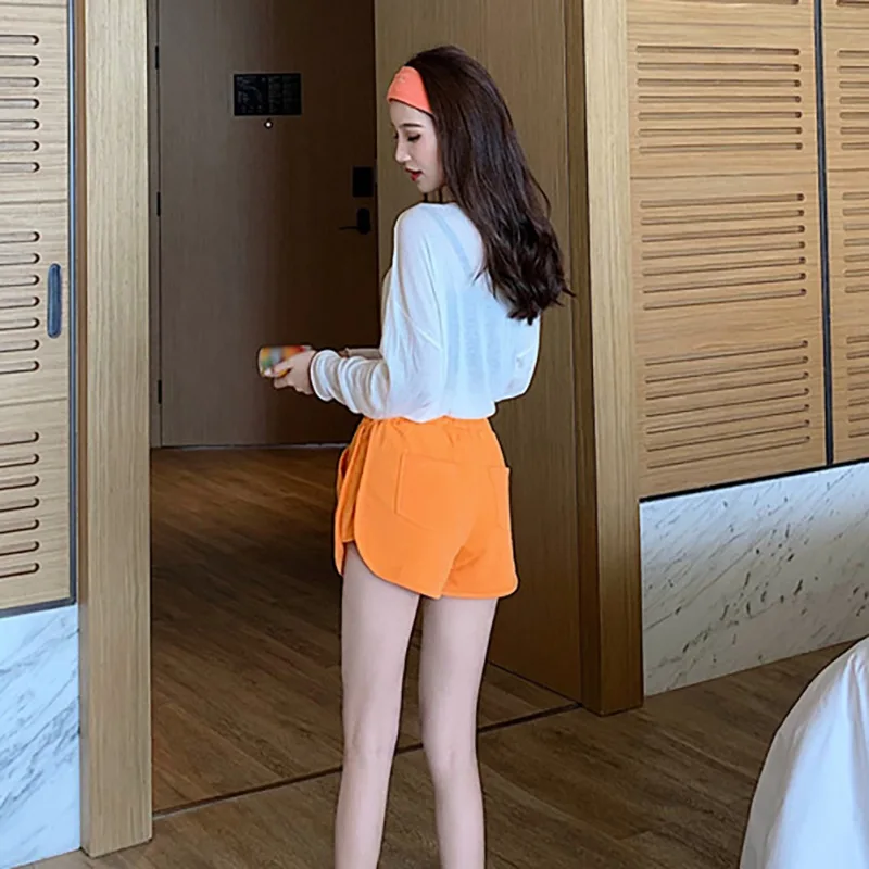 Korean Summer Woman Shorts New Solid Color Wide Leg Loose Casual High Waist Pantalon Corto Mujer Fashion Trend Short Femme
