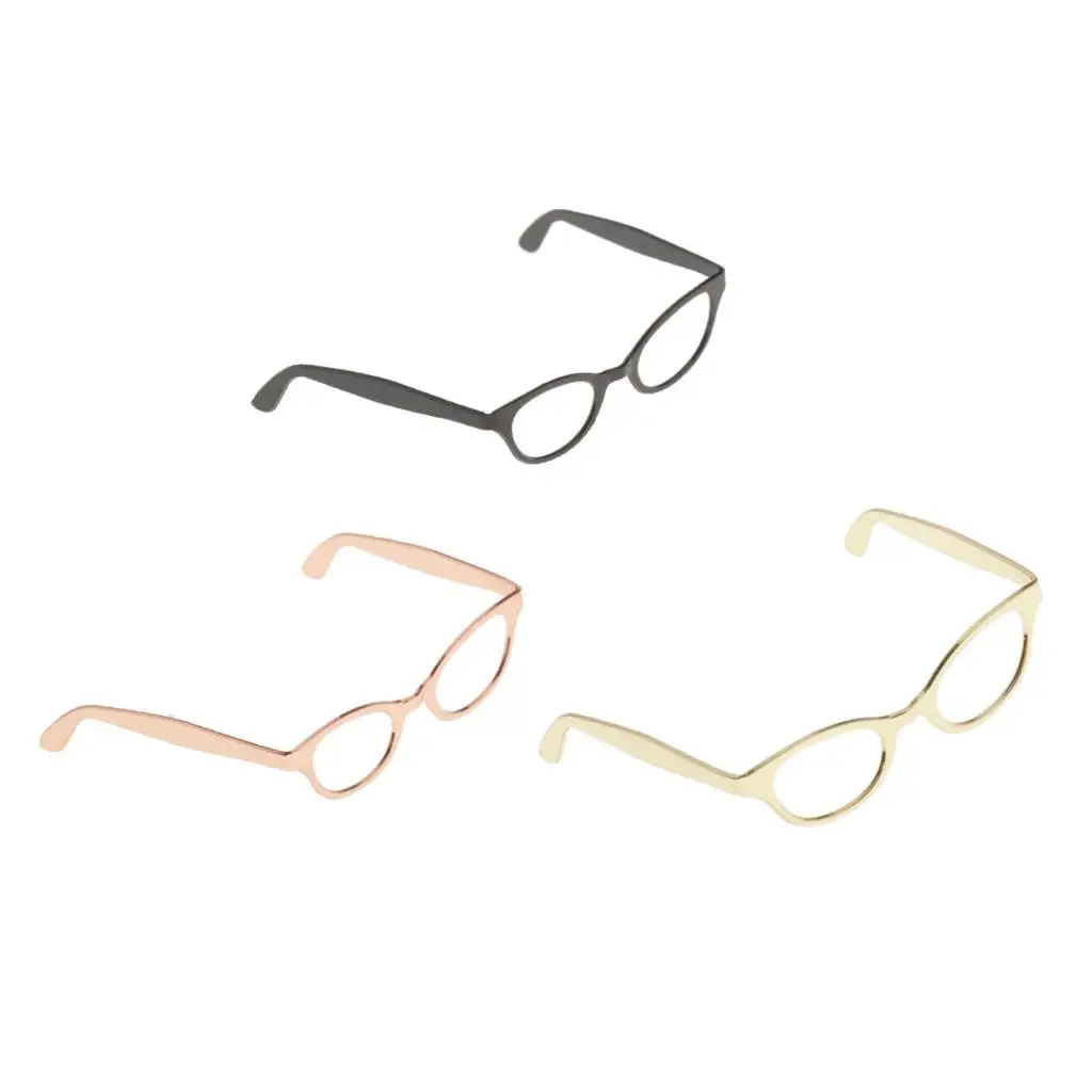 1/6 Metal Frame Lensless Retro Cool Doll Glasses Frame for 12 Inch TC Dragon Male Body BBI Hottoys DID HT DML /Kumik
