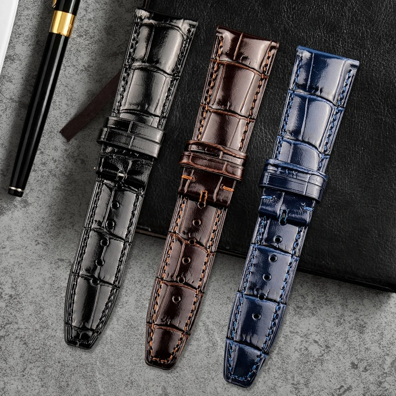 Ремешок для часов IWC серии PORTUGIESER из воловьей кожи со складной застежкой 20 мм 22 |