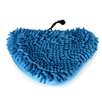 

1PCS Durable Light Blue Round Triangle Steam Mop Cloth Cover Replacement Pad