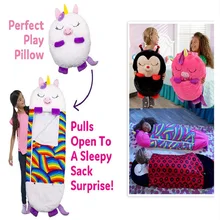 Sac de couchage chaud et doux pour enfants, motif dessin animé, oreiller en peluche, pour bébés garçons et filles, cadeau d'anniversaire