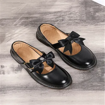 

Small leather shoes female British soft leather Japanese jk uniform shoes retro college style single shoes Mary Jane summer