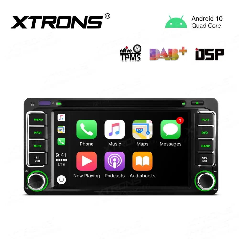 6," Android 10,0 OS автомобильный DVD Мультимедиа Навигация gps радио для Toyota Prado 1996-2009& Corolla 2000-2006& Fortuner 2005-2011