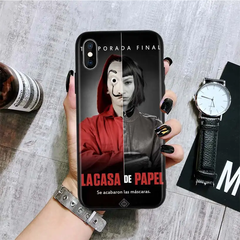 La Casa De Papel Black Back Cover Phone Case For Apple IPhone 11 Pro XS MAX 3
