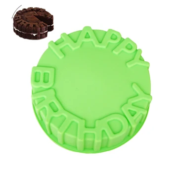

Single happy birthday silicone mold, cake mold, DIY jelly mold baking mold