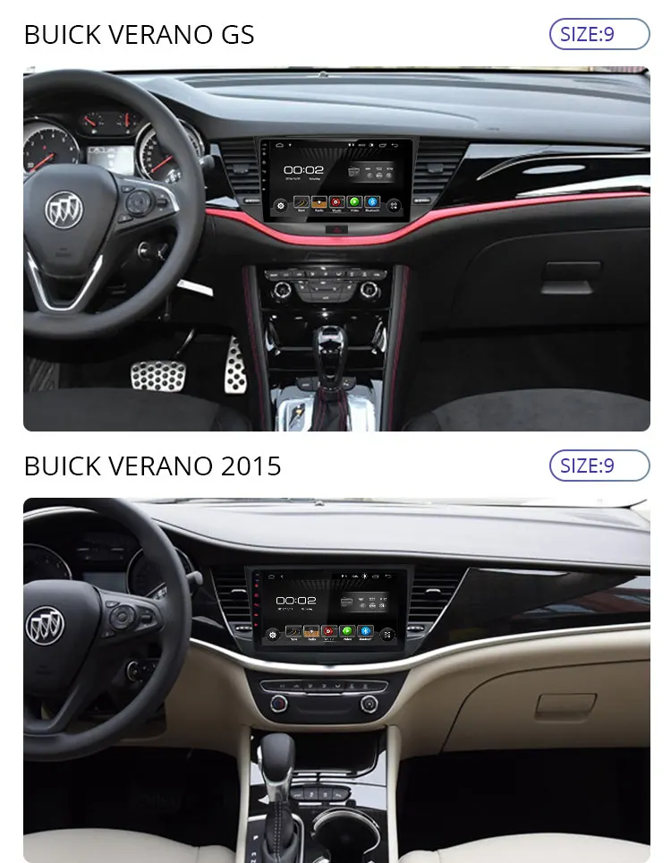 Besina Android 9,0 автомобильный мультимедийный плеер для Buick Encore/Opel Mokka- wifi gps навигация 1 Din автомагнитола стерео 2G+ 32G